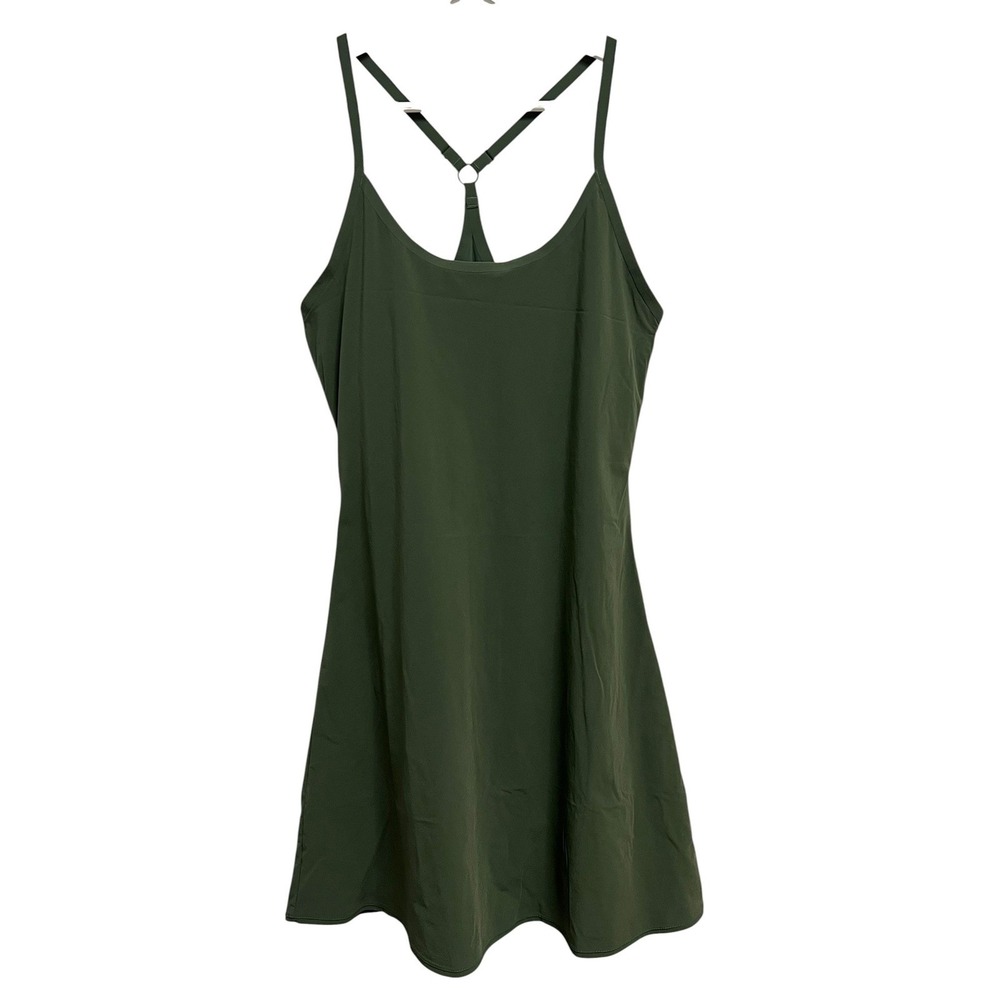 Outdoor Voices Exercise Dress Women Small Green Adjustable Racerback Activewear